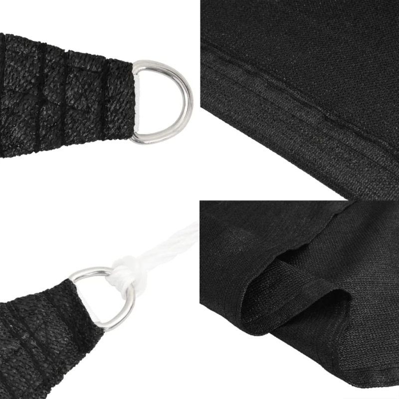 vidaXL saulessargs, 160 g-m², melns, 4,5x4,5x4,5 m, HDPE