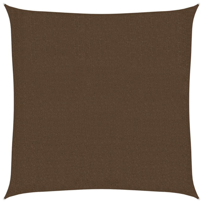 vidaXL saulessargs, 160 g-m², brūns, 3,6x3,6 m, HDPE