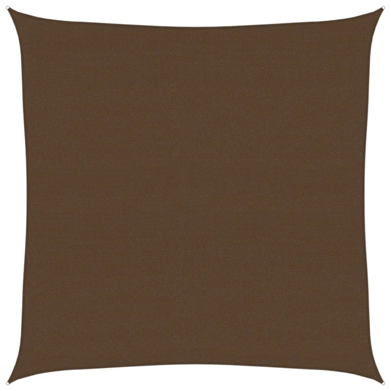 vidaXL saulessargs, 160 g-m², brūns, 6x6 m, HDPE