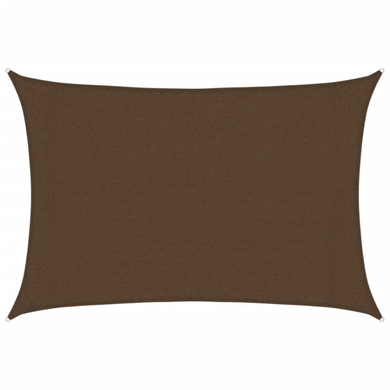 vidaXL saulessargs, 160 g-m², brūns, 3x5 m, HDPE