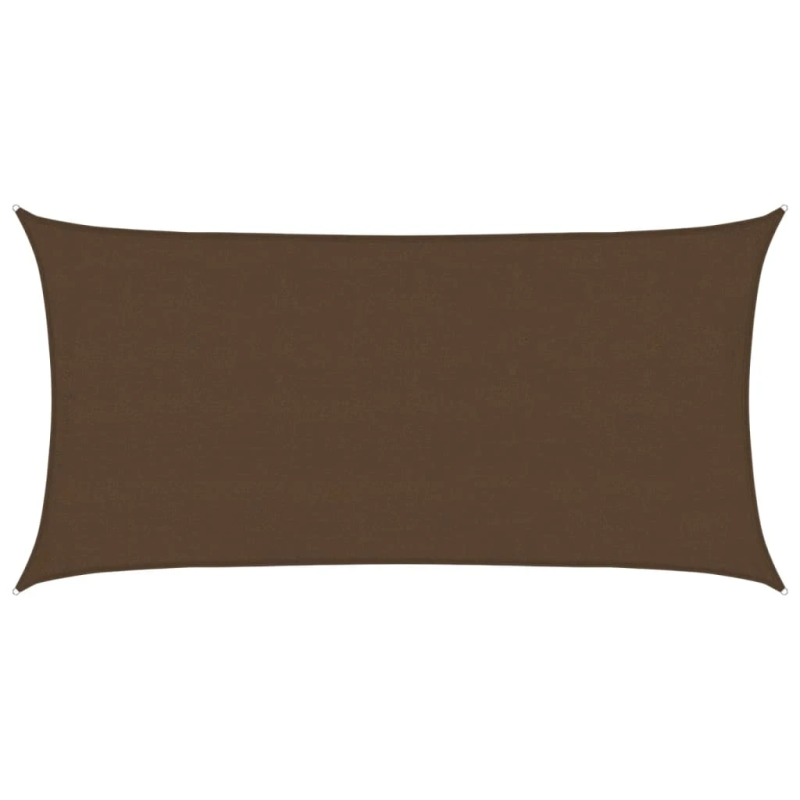 vidaXL saulessargs, 160 g-m², brūns, 4x7 m, HDPE