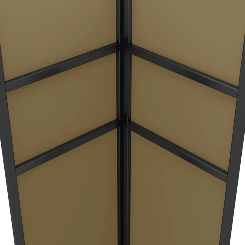 vidaXL dārza nojume ar dubulto jumtu, 3x3x2,7 m, pelēkbrūna, 180 g-m²