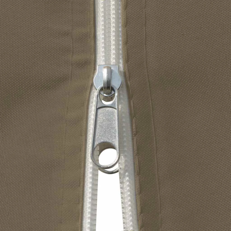 vidaXL dārza nojume ar aizkariem, 4x3 m, pelēkbrūna, 180 g-m²