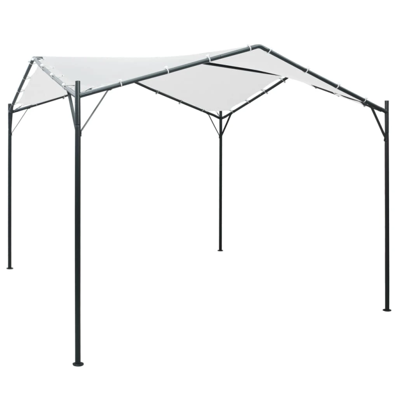 vidaXL dārza nojume, 3x3x2,6 m, balta, 180 g-m²