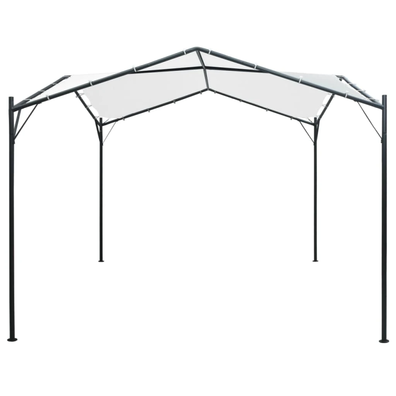 vidaXL dārza nojume, 3x3x2,6 m, balta, 180 g-m²
