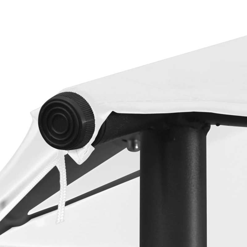 vidaXL dārza nojume, 4x4x3 m, balta, 180 g-m²