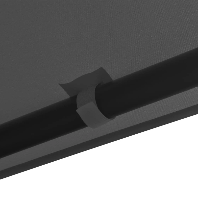 vidaXL dārza nojume, 3x3 m, antracītpelēka, audums, tērauds, 180 g-m²