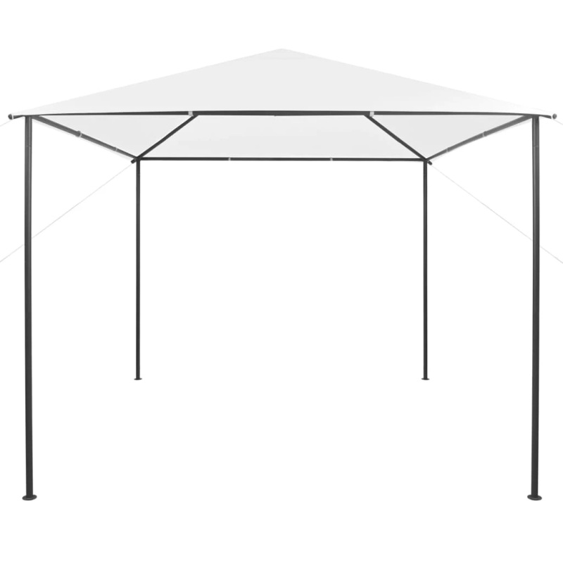 vidaXL dārza nojume, 3x3x2,9 m, balta, 180 g-m²