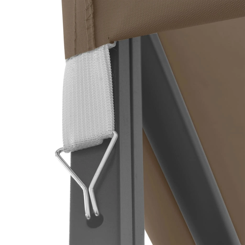 vidaXL dārza nojume, 3x3 m, pelēkbrūna