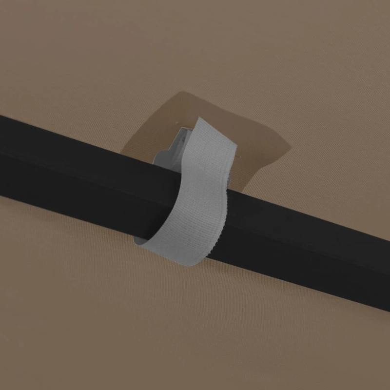 vidaXL dārza nojume, 3x3 m, pelēkbrūna