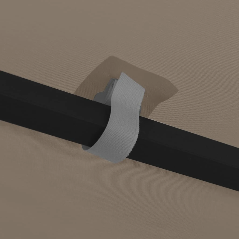 vidaXL dārza nojume, 4x3 m, pelēkbrūna