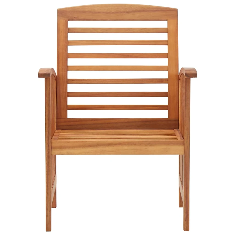 vidaXL dārza krēsli, 2 gab., akācijas masīvkoks