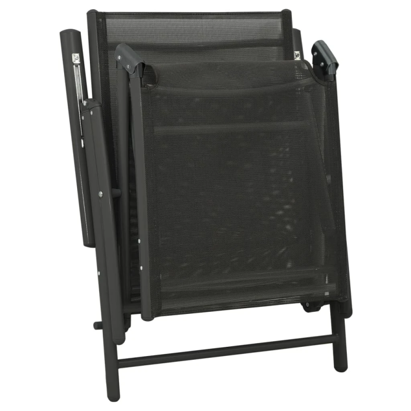 vidaXL 3-daļīgs dārza atpūtas mēbeļu komplekts, tekstilēns, alumīnijs