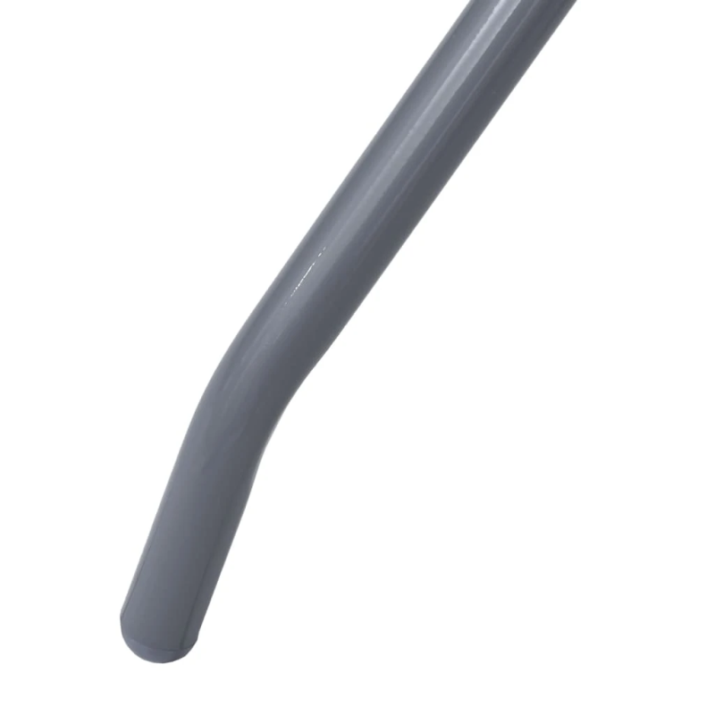 vidaXL dārza galds, gaiši pelēks, 60 cm, tērauds un stikls