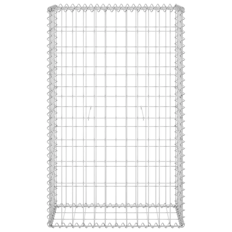 vidaXL gabions ar vāku, cinkots tērauds, 60x30x100 cm