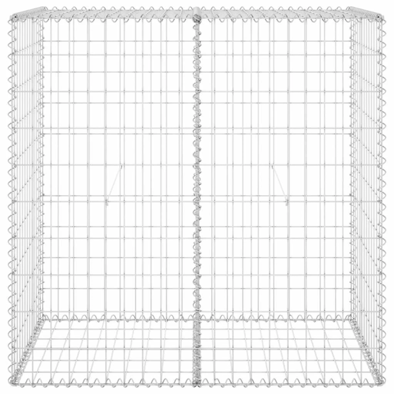 vidaXL gabions ar vāku, cinkots tērauds, 100x60x100 cm