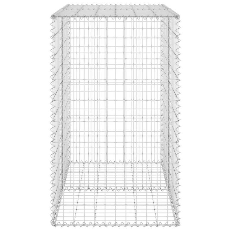 vidaXL gabions ar vāku, cinkots tērauds, 100x60x100 cm