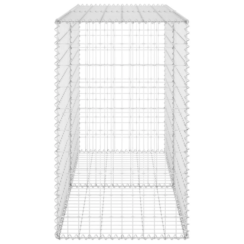 vidaXL gabions ar vāku, cinkots tērauds, 150x60x100 cm