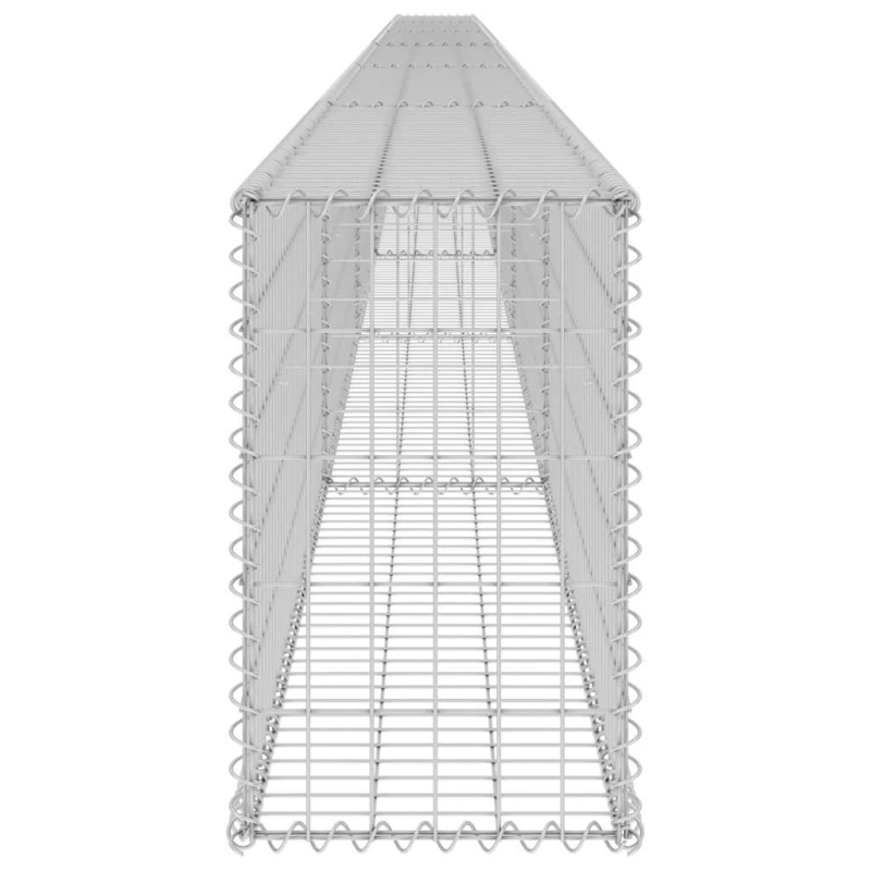 vidaXL gabions ar vāku, cinkots tērauds, 900x30x50 cm