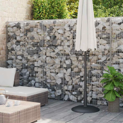 vidaXL gabions ar vāku, cinkots tērauds, 900x30x200 cm
