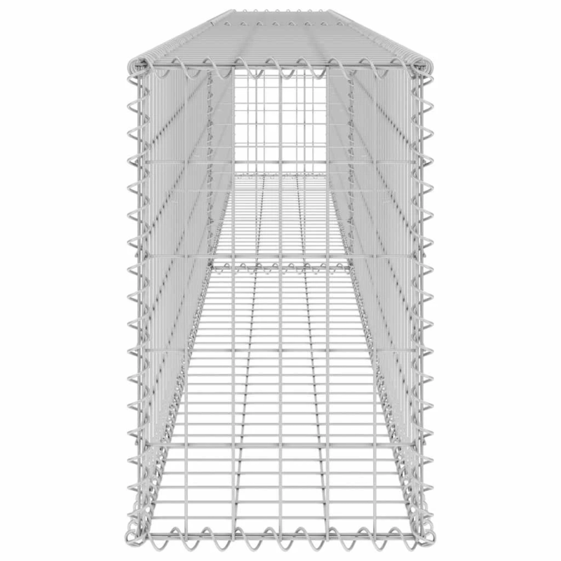 vidaXL gabions ar vāku, cinkots tērauds, 300x30x50 cm