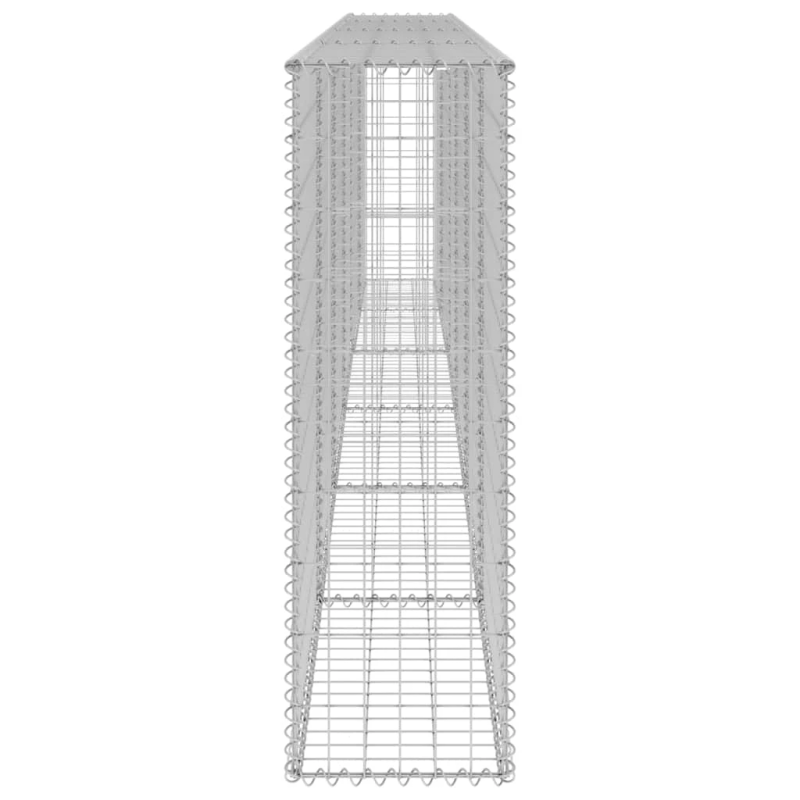 vidaXL gabions ar vāku, cinkots tērauds, 300x30x100 cm
