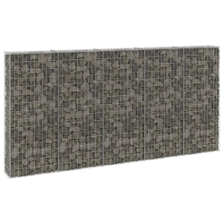 vidaXL gabions ar vāku, cinkots tērauds, 300x30x150 cm