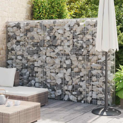 vidaXL gabions ar vāku, cinkots tērauds, 300x30x200 cm