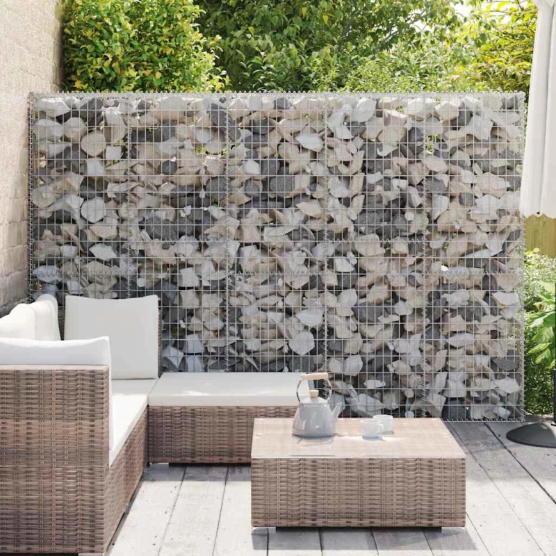 vidaXL gabions ar vāku, cinkots tērauds, 300x30x200 cm