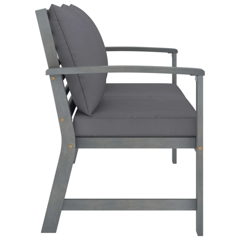 vidaXL 4-daļīgs dārza atpūtas mēbeļu komplekts ar matračiem, akācija