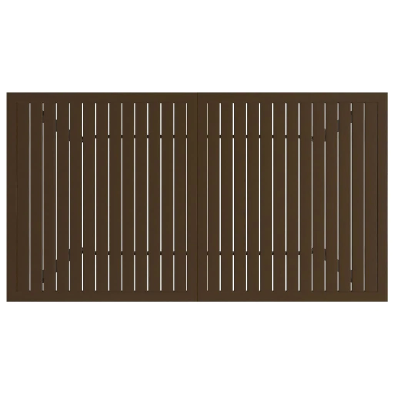 vidaXL dārza galds, brūns, 140x80x72 cm, tērauds