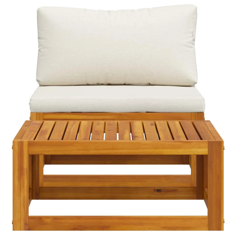 vidaXL 2-daļīgs dārza dīvāna komplekts ar spilveniem, akācija