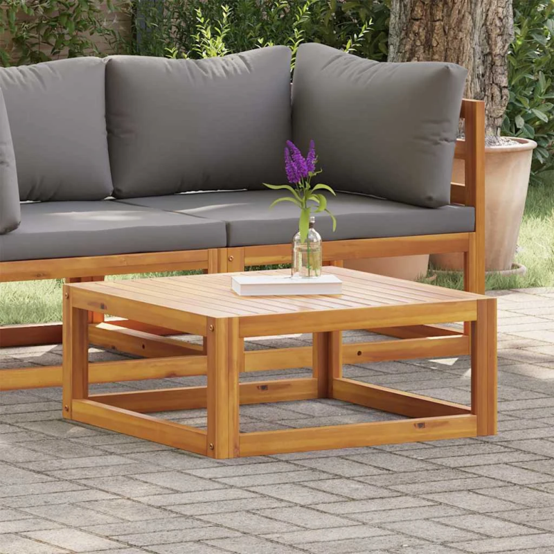 vidaXL kafijas galdiņš, 68x68x29 cm, akācijas masīvkoks