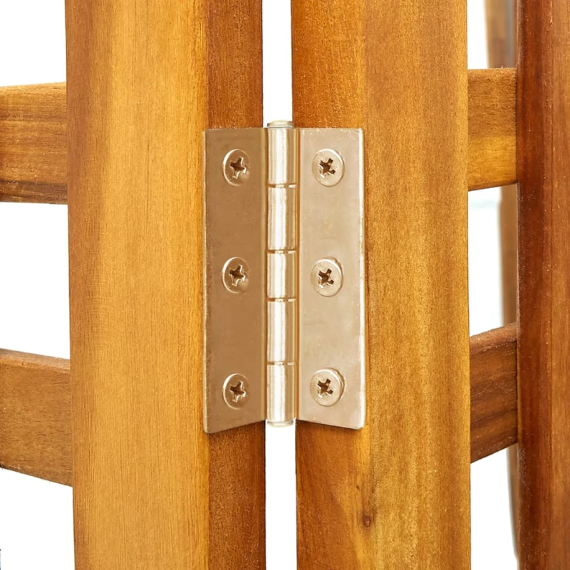 vidaXL 4-paneļu istabas aizslietnis, 161x2x170 cm, akācijas masīvkoks