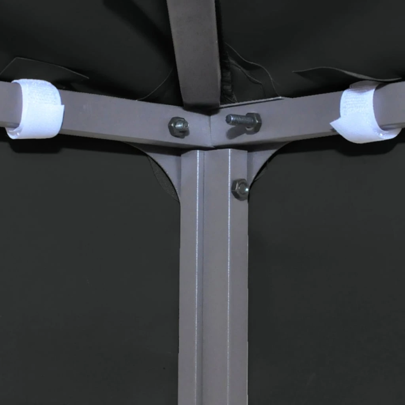 vidaXL nojumes jumta pārsegs, divdaļīgs, 310 g-m², 3x3 m, melns