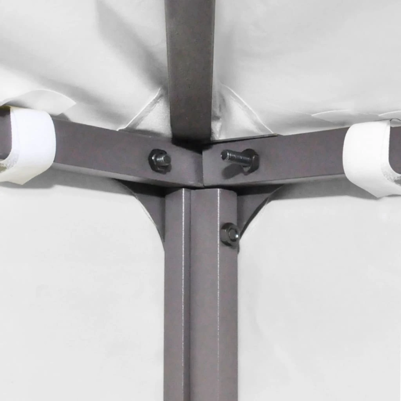 vidaXL nojumes jumta pārsegs, divdaļīgs, 310 g-m², 3x3 m, balts