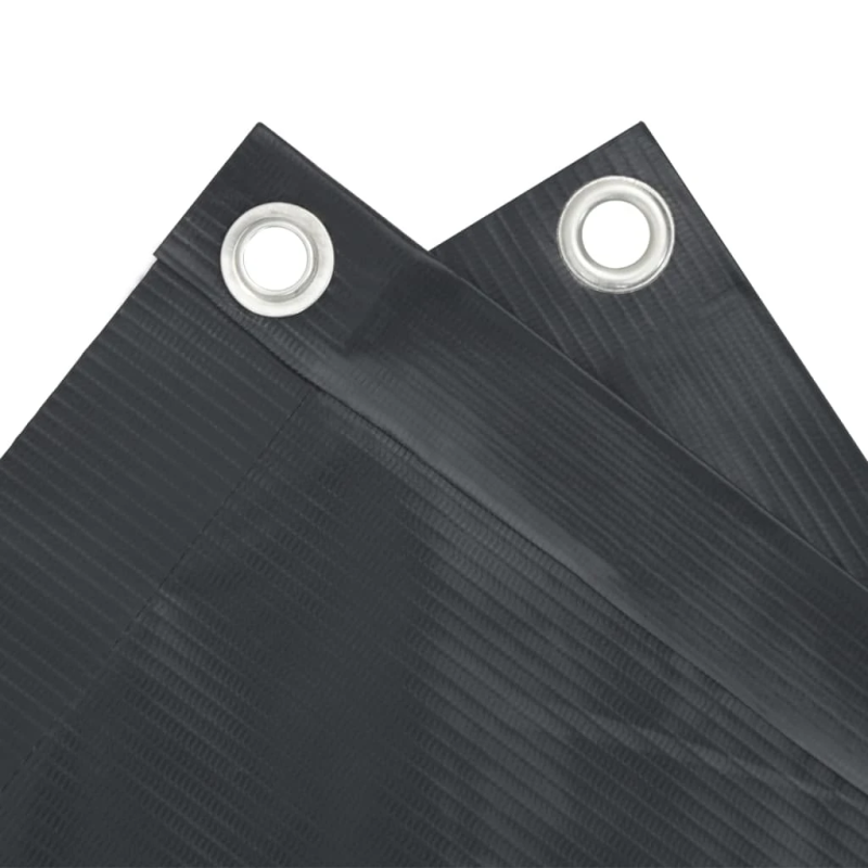 vidaXL balkona aizslietnis, antracītpelēks, 75x500 cm, audums