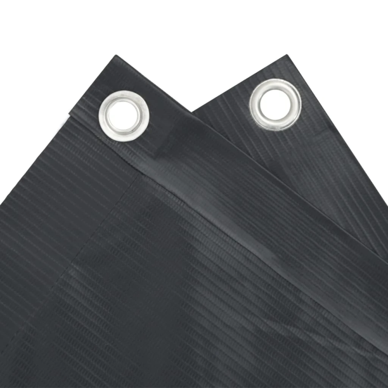 vidaXL balkona aizslietnis, pelēks, 90x500 cm, audums