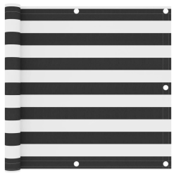 vidaXL balkona aizslietnis, antracītpelēks un balts, 90x400 cm, audums