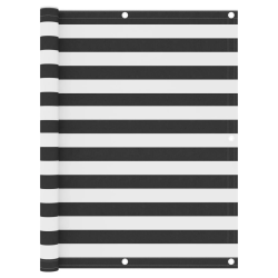 vidaXL balkona aizslietnis, antracītpelēks un balts, 120x300 cm, audums