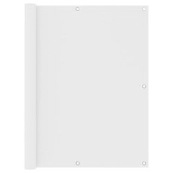 vidaXL balkona aizslietnis, 120x300 cm, balts audums