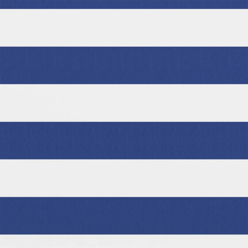 vidaXL Balkono pertvara, balta ir mėlyna, 75x600cm, oksfordo audinys