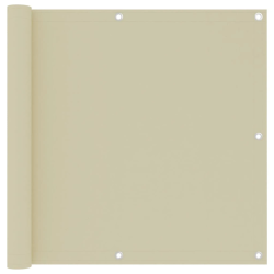 vidaXL balkona aizslietnis, 90x300 cm, krēmkrāsas audums