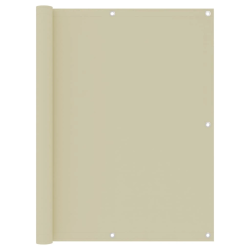 vidaXL balkona aizslietnis, 120x300 cm, krēmkrāsas audums