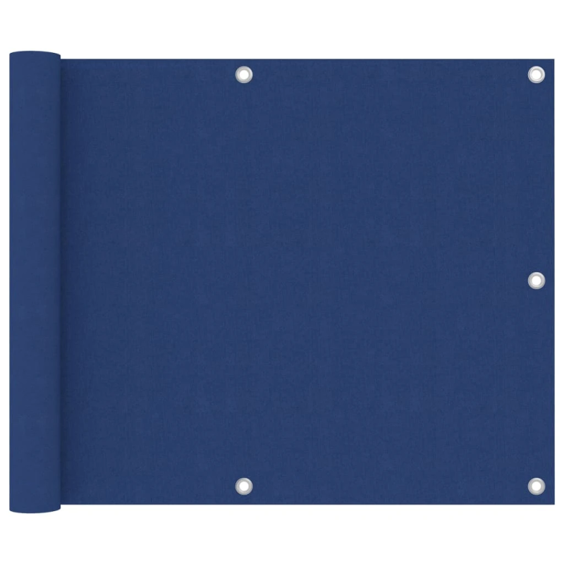 vidaXL balkona aizslietnis, 75x500 cm, zils audums