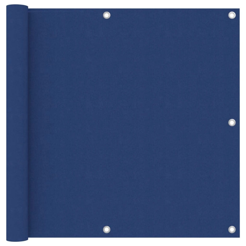 vidaXL balkona aizslietnis, 90x600 cm, zils audums