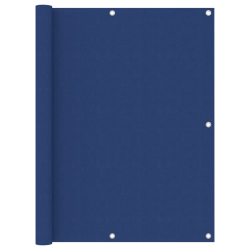 vidaXL balkona aizslietnis, 120x500 cm, zils audums