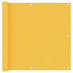 vidaXL balkona aizslietnis, 90x300 cm, dzeltens audums