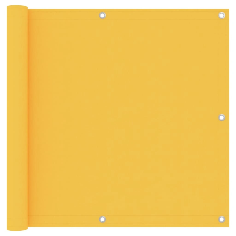 vidaXL balkona aizslietnis, 90x300 cm, dzeltens audums