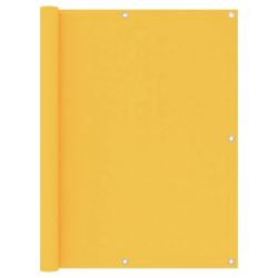 vidaXL balkona aizslietnis, 120x300 cm, dzeltens audums